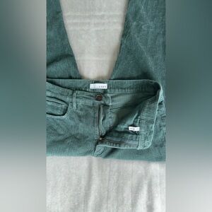 LOFT Teal Corduroy Trousers